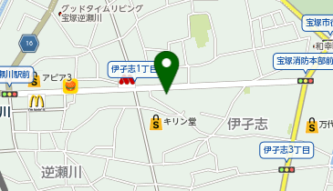 小さなお葬式 宝塚逆瀬川ホールの地図画像