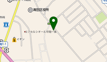 小さなお葬式 清田ホールの地図画像