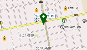 小さなお葬式 北41条ホールの地図画像