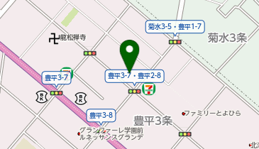 小さなお葬式 豊平ホールの地図画像