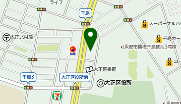 小さなお葬式 大阪大正ホールの地図画像