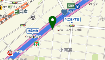 小さなお葬式 神戸入江通ホールの地図画像