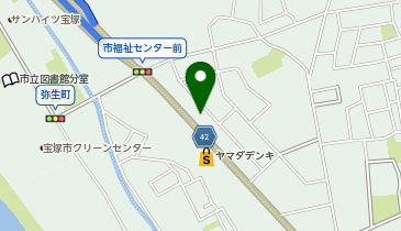 小さなお葬式 宝塚ホールの地図画像