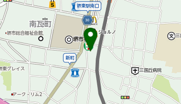 ブライダル堺の地図画像