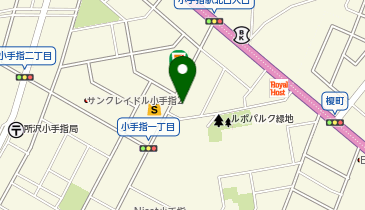 小手指葬斎センターの地図画像