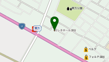 セレネホール深谷の地図画像