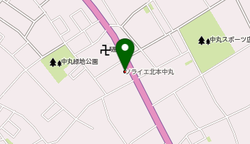 サイカンホール北本中丸の地図画像