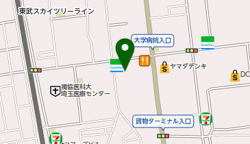 東冠メモリアルプラザ越谷の地図画像