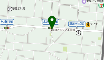 東冠メモリアル草加の地図画像