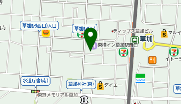 東冠メモリアル草加駅前の地図画像