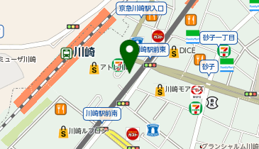 Ethical&SEA(エシカルシー) 川崎アゼリア店の地図画像