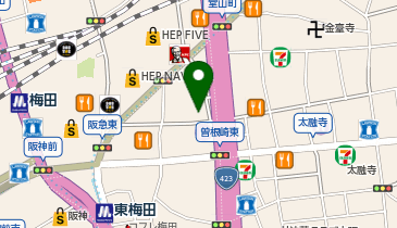 完全個室ネットカフェ DiCE(ダイス) 大阪梅田東通店の地図画像