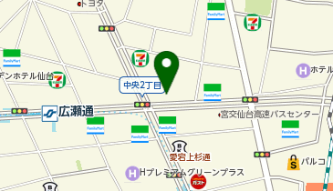 メンズ眉毛サロンADDICT(アディクト) 仙台店の地図画像