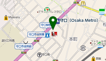 舞昆のこうはら イオンタウン守口店の地図画像