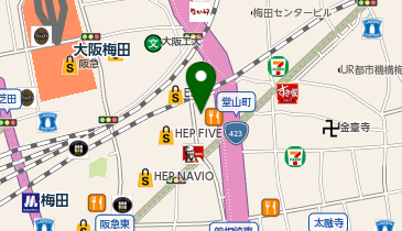 ラリーズスクールオブバレエ 大阪梅田校【第2スタジオ】の地図画像