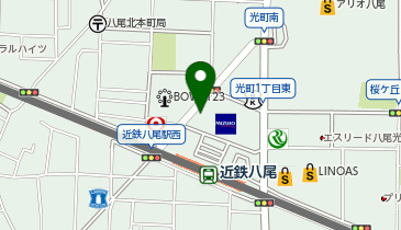 トナリピラティス 八尾店の地図画像
