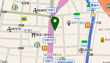 ボイストレーニング&ダンス NAYUTAS(ナユタス) なんば校の地図画像