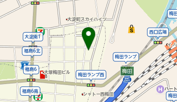 セルフホワイトニングサロンエクシアホワイトニング 大阪梅田店の地図画像