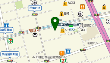 セルフホワイトニングサロンエクシアホワイトニング 仙台一番町店の地図画像