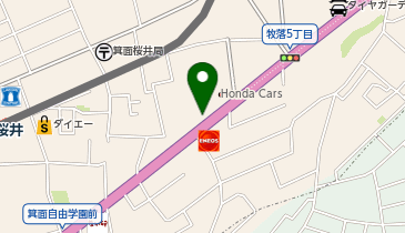 鍵セブンロック 箕面豊中店の地図画像