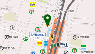 スタジオキャラット 北千住マルイ店の地図画像