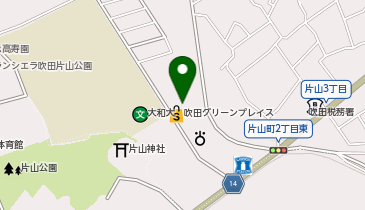 スタジオキャラット 吹田グリーンプレイス店の地図画像