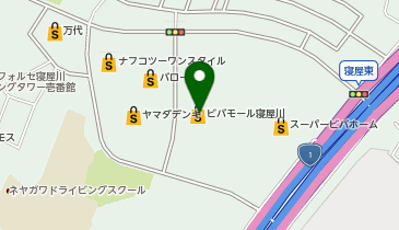 スタジオキャラット 寝屋川店の地図画像