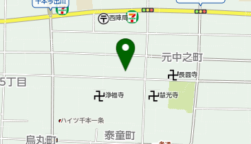 スタジオキャラット 京都西陣店の地図画像