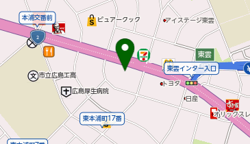工具買取ツールオフ 広島県・広島店の地図画像
