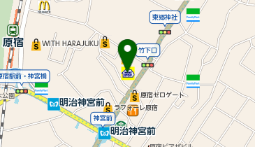 NUIR VINTAGE HARAJUKU(ヌアビンテージ原宿)の地図画像