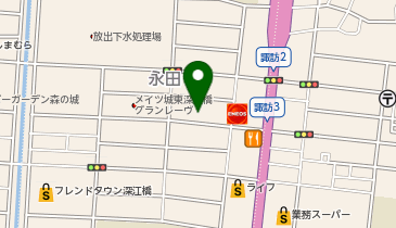 洗車プロ 深江橋店の地図画像
