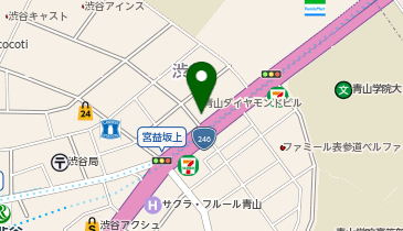 青山通り接骨院の地図画像