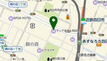 アミューズメントスペース コミ丸 四日市店の地図画像