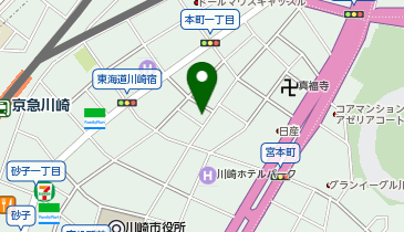 川崎鍼灸マッサージ治療院 てあかりの地図画像
