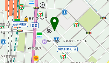 羅心盤 博多店の地図画像