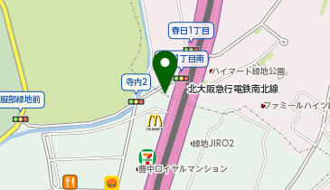 銀座パリス 緑地公園店の地図画像