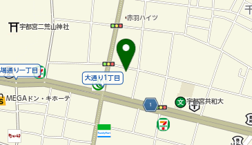 スタジオかれん 宇都宮大通り店の地図画像