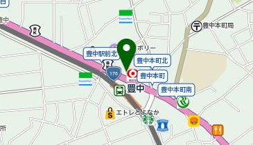 豊中カイロプラクティック整体院の地図画像