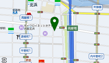MORLY's Barbershop(モーリーズバーバー) 北浜本店の地図画像