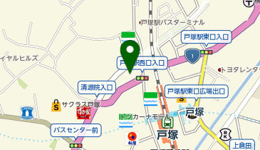 戸塚駅前おおはら内科皮膚科小児科クリニックの地図画像