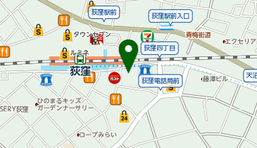 杉並区家族葬 はばたきグループの地図画像