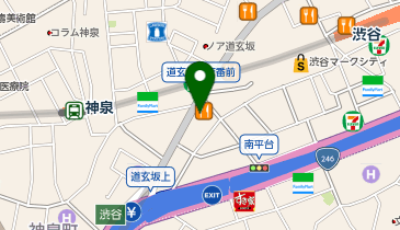 雨照占い館アメテラス 渋谷店の地図画像