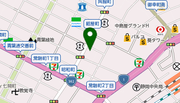 小顔矯正サロンQPU 静岡店の地図画像