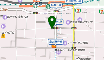 小顔矯正サロンQPU 京都店の地図画像