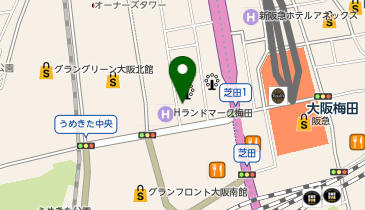 リサイクルショップだるま3 大阪梅田店の地図画像