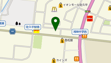 ブランドショップサンクス佐久店の地図画像