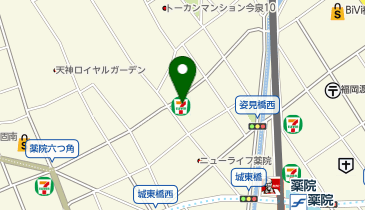 THE PERSONAL GYM 薬院・天神店の地図画像