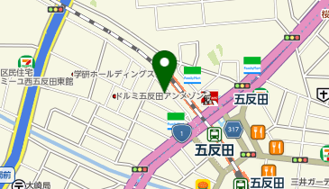 ダンスサークルJ五反田の地図画像