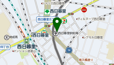 ダンスサークルアクト日暮里の地図画像