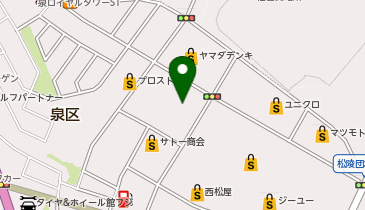 洗いや本舗 仙台泉店の地図画像